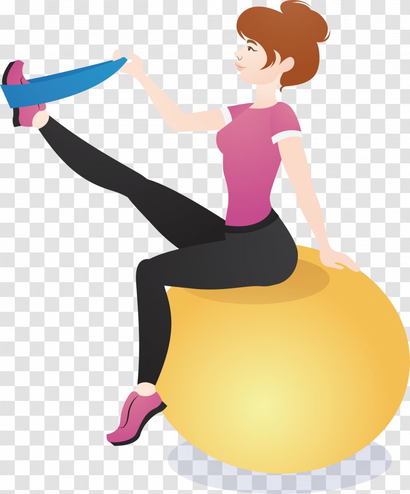 Physical Exercise Yoga ArtWorks - Illustrator - Ball Movement Transparent PNG