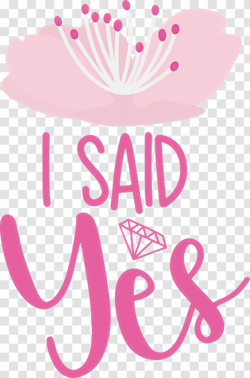 I Said Yes She Said Yes Wedding Transparent PNG