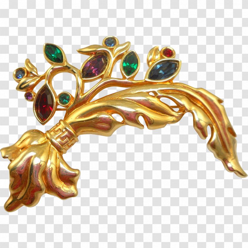 Brooch Jewellery Clothing Accessories Gemstone Gold Transparent PNG