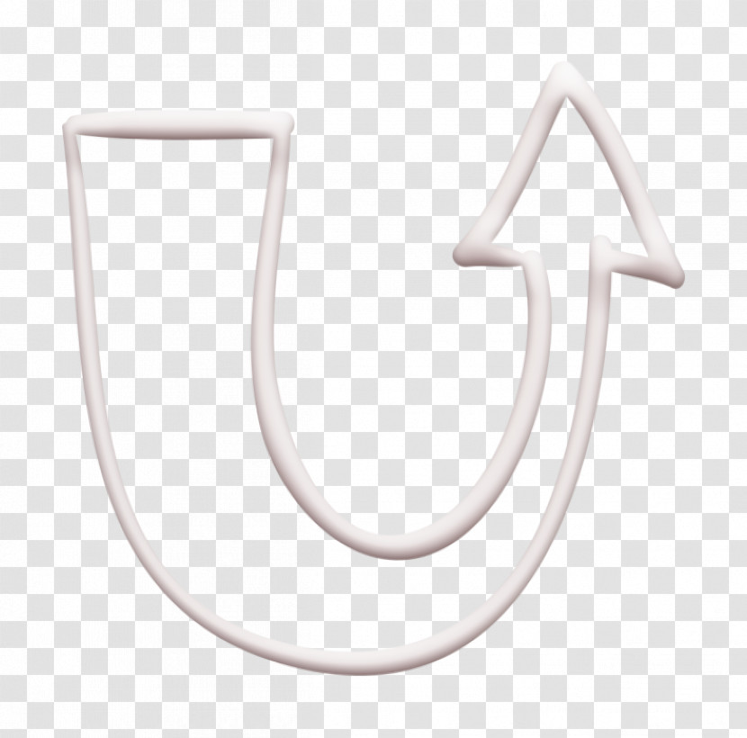 Hand Drawn Arrows Icon Semicircular Upward Arrow Icon Up Icon Transparent PNG
