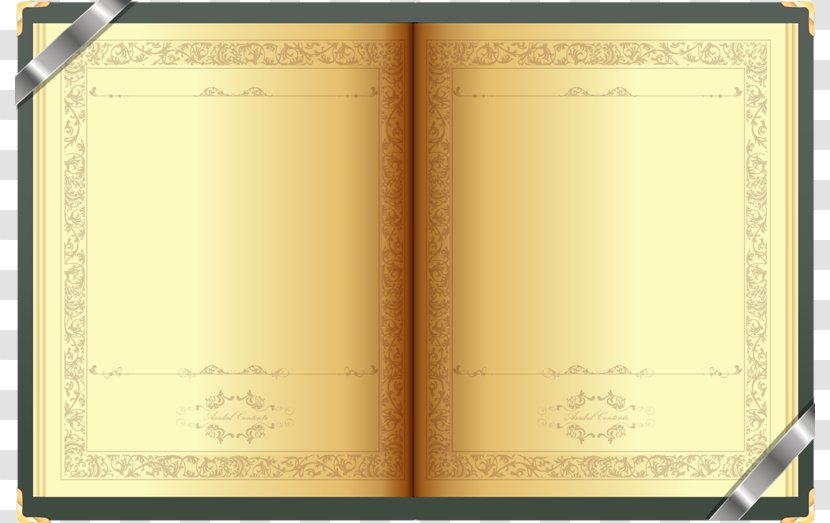 Used Book Paper - Material - Yellow Transparent PNG