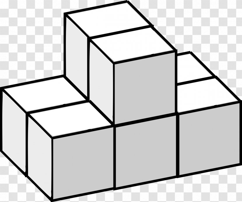 White Cube 3D Tetris Computer Graphics - Package Transparent PNG