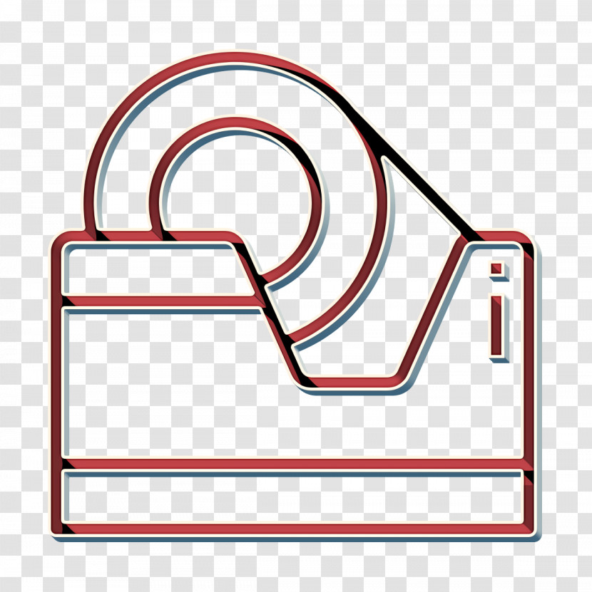 Office Stationery Icon Tape Icon Transparent PNG