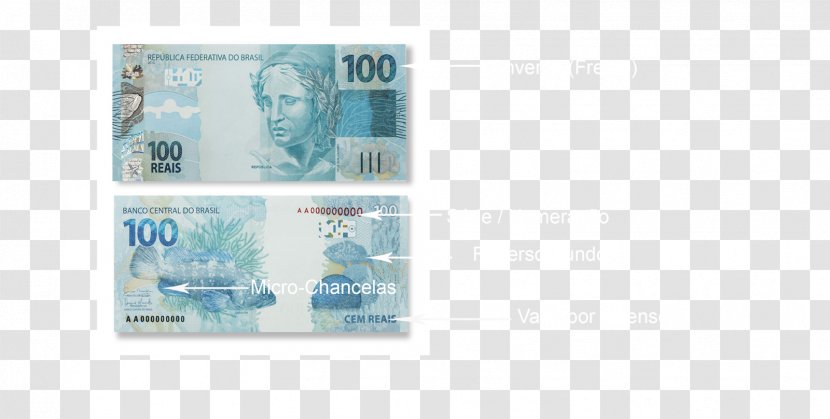 Banknote Brazilian Real Cédula De Cem Reais Plano - Centavo Transparent PNG