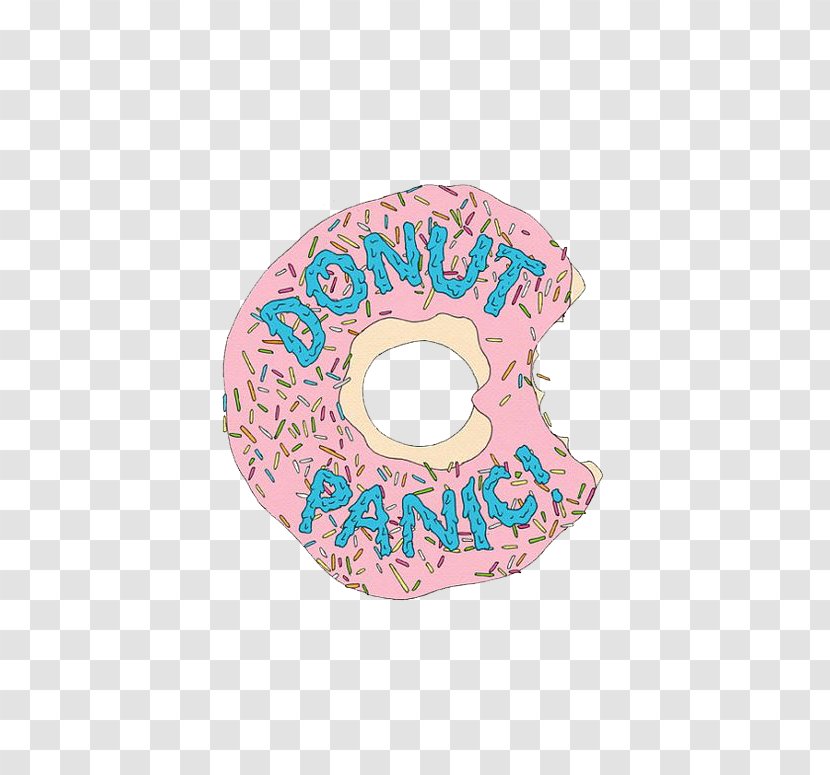 National Doughnut Day Food Krispy Kreme Donut Panic - At The Disco - Cartoon Transparent PNG