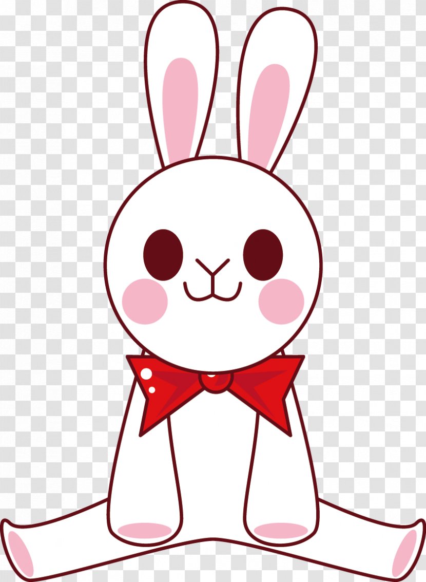Easter Bunny Cartoon Clip Art - Vector Rabbits Transparent PNG