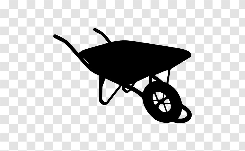 Wheelbarrow Vehicle Cart Clip Art - Silhouette Transparent PNG
