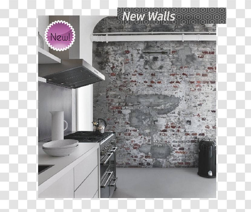 Paper Wall Brick Interior Design Services Wallpaper - Flooring Transparent PNG