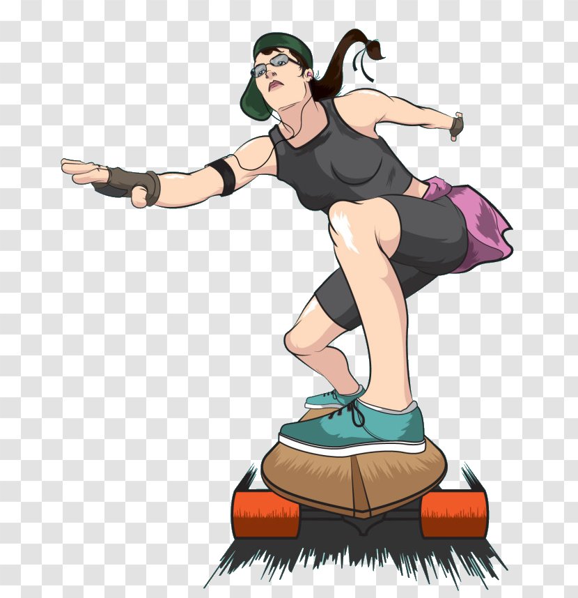 Skateboarding Ice Skating Illustration - Heart Transparent PNG