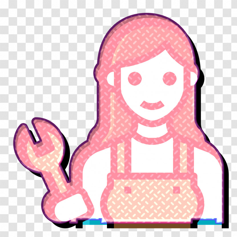 Mechanic Icon Woman Icon Occupation Woman Icon Transparent PNG