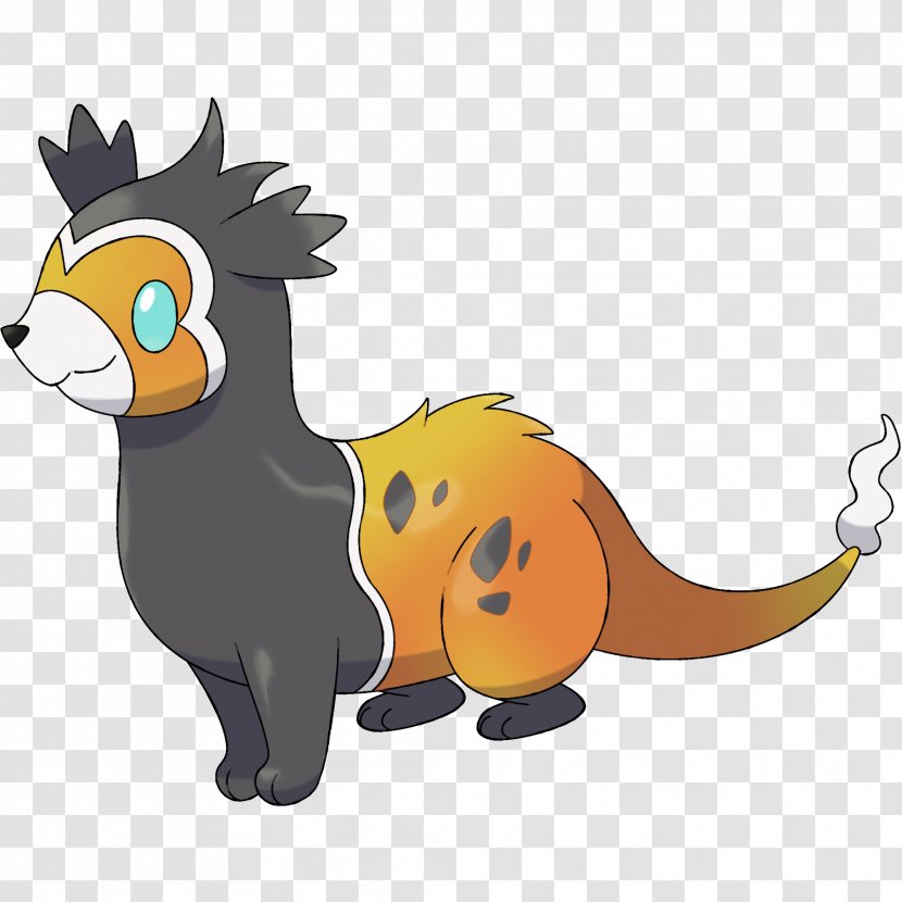 Whiskers Ferret Cat Fire Mammal - Fakemon Electric Wolf Transparent PNG