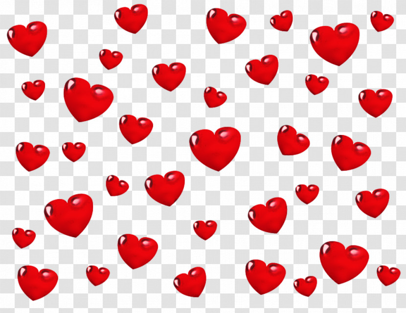 Valentine Hearts Red Heart Valentines Transparent PNG