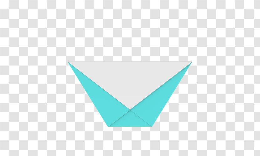 Origami Paper Line Angle - Turquoise - Cup Transparent PNG