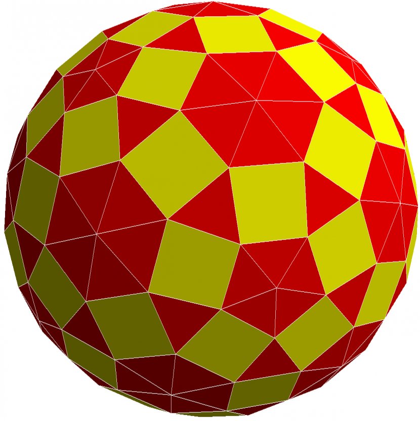 Symmetry Sphere Pattern Football - Yellow - Truncated Tetrahexagonal Tiling Transparent PNG