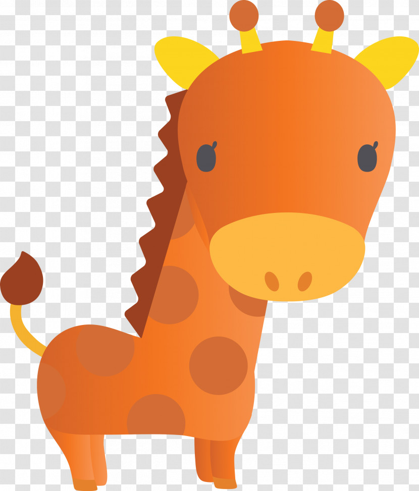 Giraffe Giraffidae Cartoon Animal Figure Snout Transparent PNG