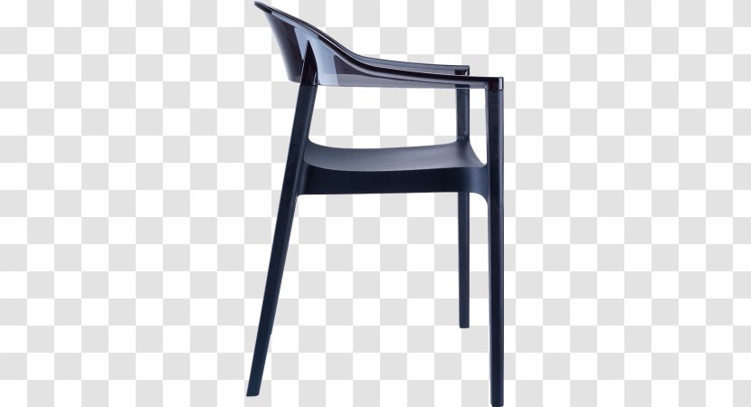 Chair Plastic Furniture Chaise Empilable Alterego Design 'EMA' Noir En Matière Plastique - Black - Eco Transparent PNG