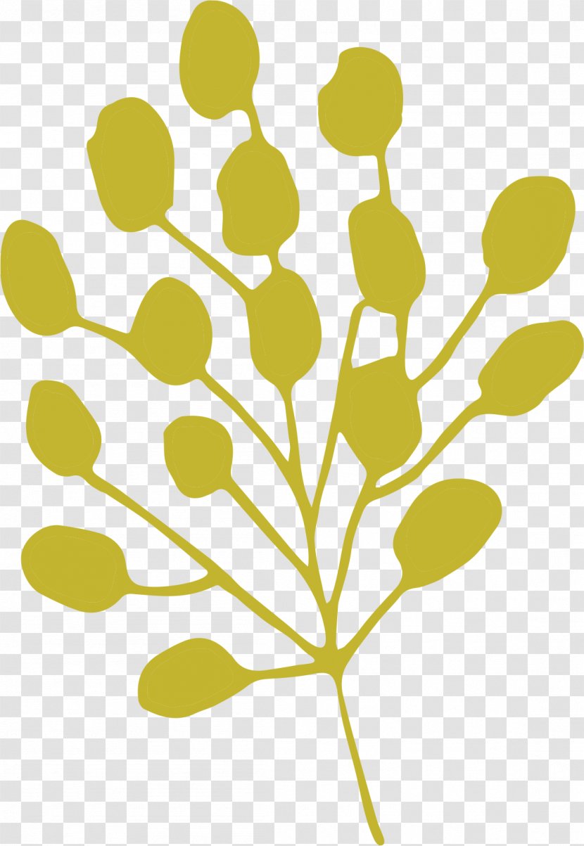 Yellow Area Clip Art - Floral Design - Plant Transparent PNG