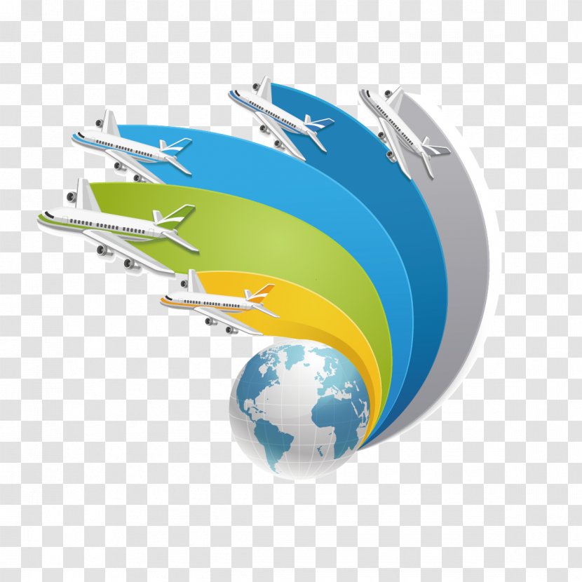 Infographic Air Travel Flight - Airline - Global Transparent PNG
