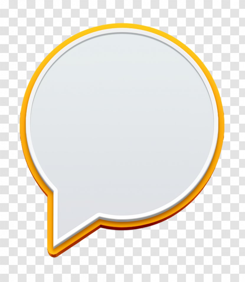 Comment Icon Fill - Yellow Transparent PNG