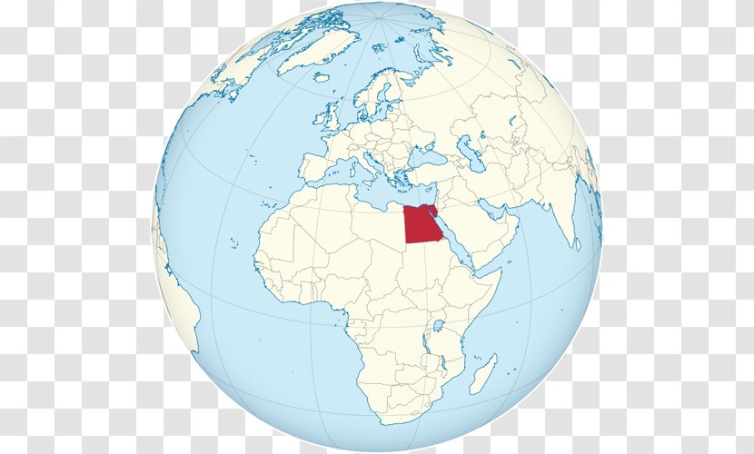 Egypt Globe World Map - Earth Transparent PNG