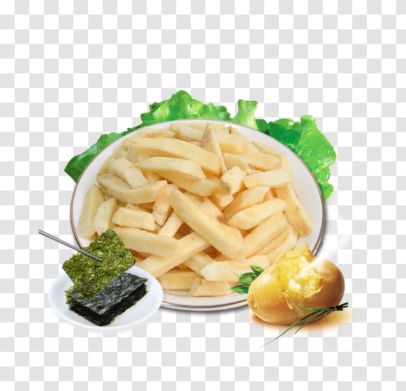 French Fries Junk Food Potato - Deep Frying - Seaweed Products In Kind Transparent PNG