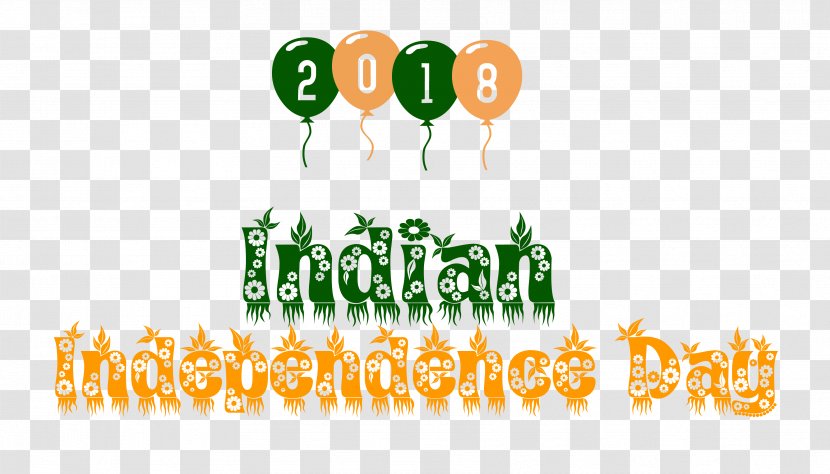 2018 Indian Independence Day. - Text - Orange Transparent PNG