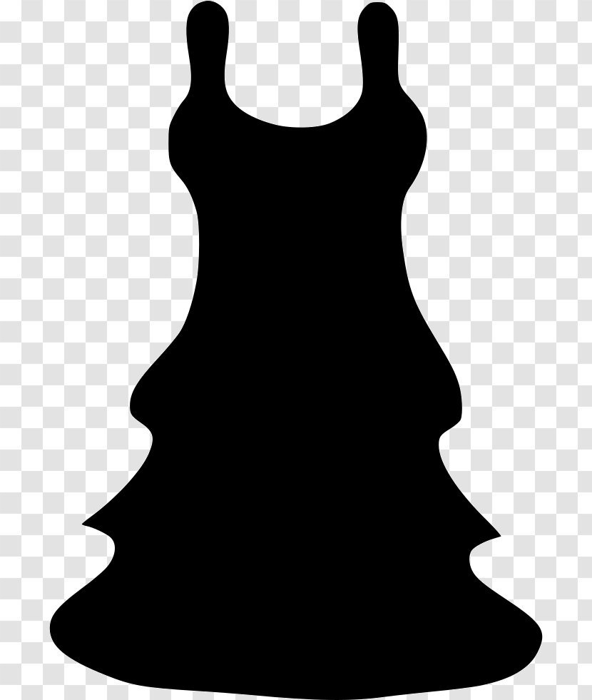 Dress Silhouette Black M Clip Art Transparent PNG