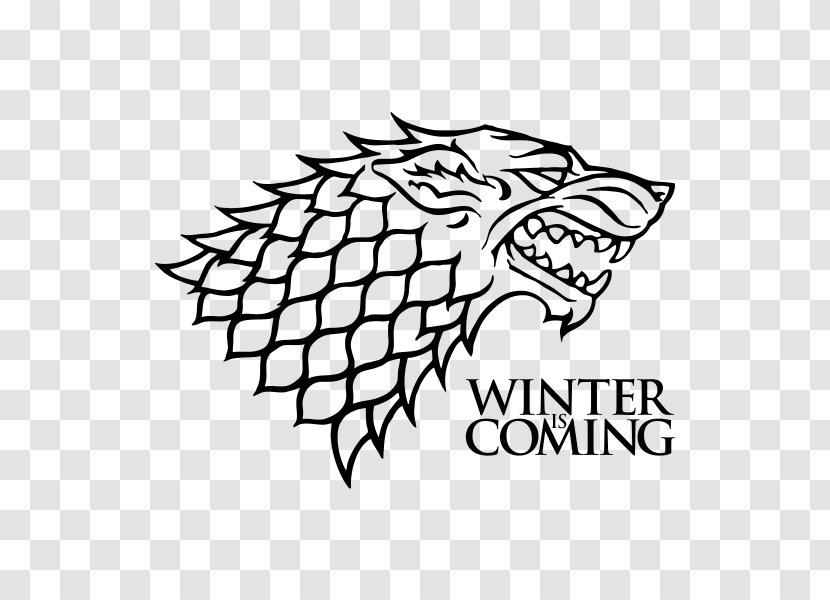 Jon Snow House Stark Winter Is Coming Decal Targaryen - Game Of Trones Transparent PNG