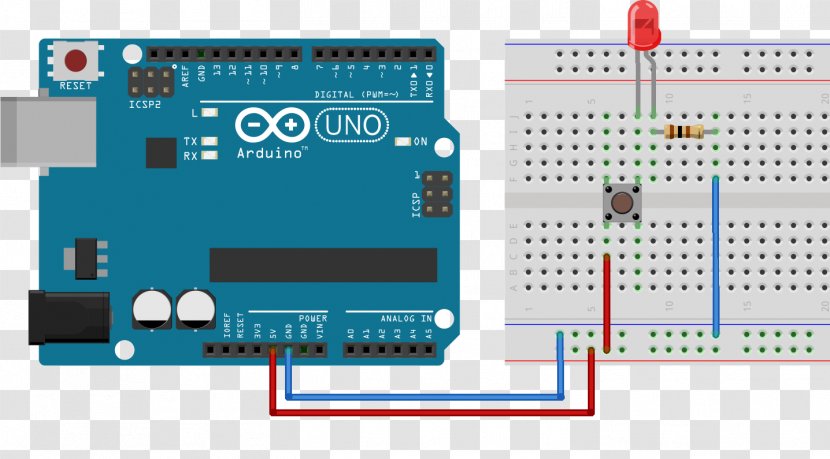 Arduino Pull-up Resistor Push-button Electrical Switches - Stairs Signal Transparent PNG