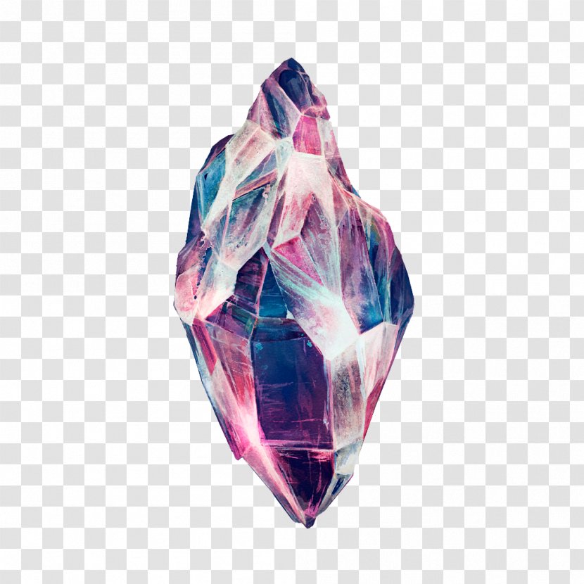 Drawing Crystal Mineral Quartz - Color - Stones And Rocks Transparent PNG