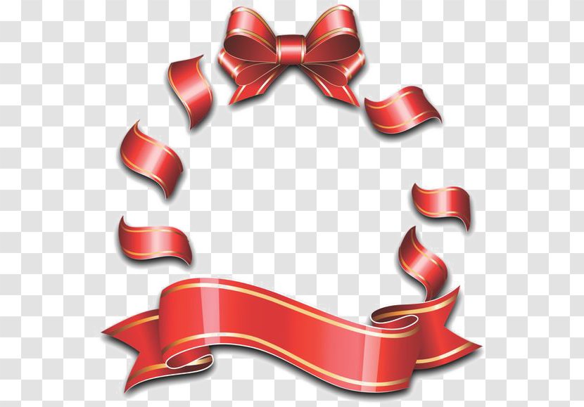 Red Ribbon Creativity - Christmas Transparent PNG