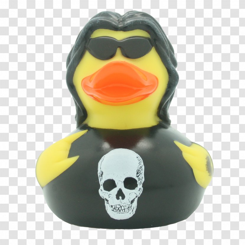 Rubber Duck Toy Heavy Metal Yellow - Heart Transparent PNG