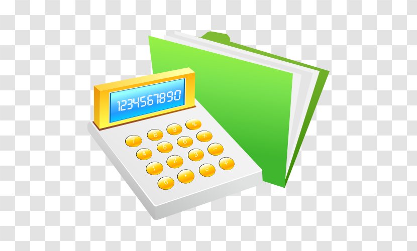 Money ICO Finance Icon - Calculator - Vector Folder Transparent PNG