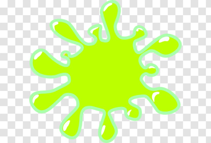 Splash Clip Art - Green - Slime Cliparts Transparent PNG