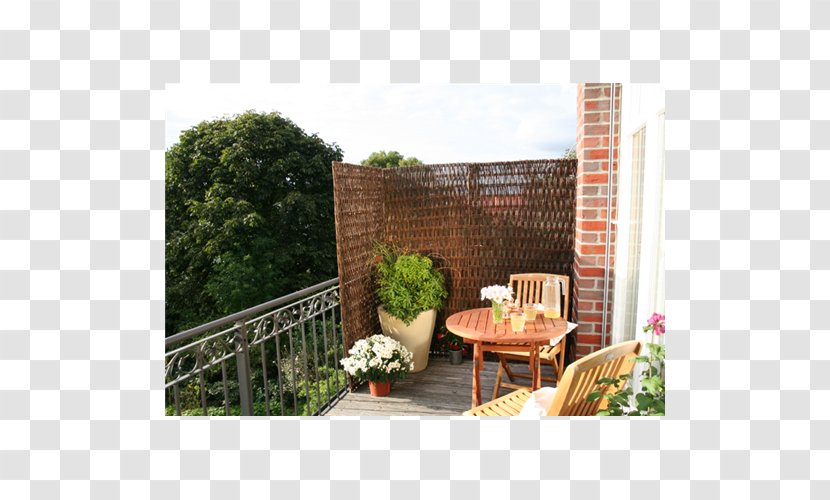 Balcony Idea House Wood Terrace - Patio - Rattan Divider Transparent PNG