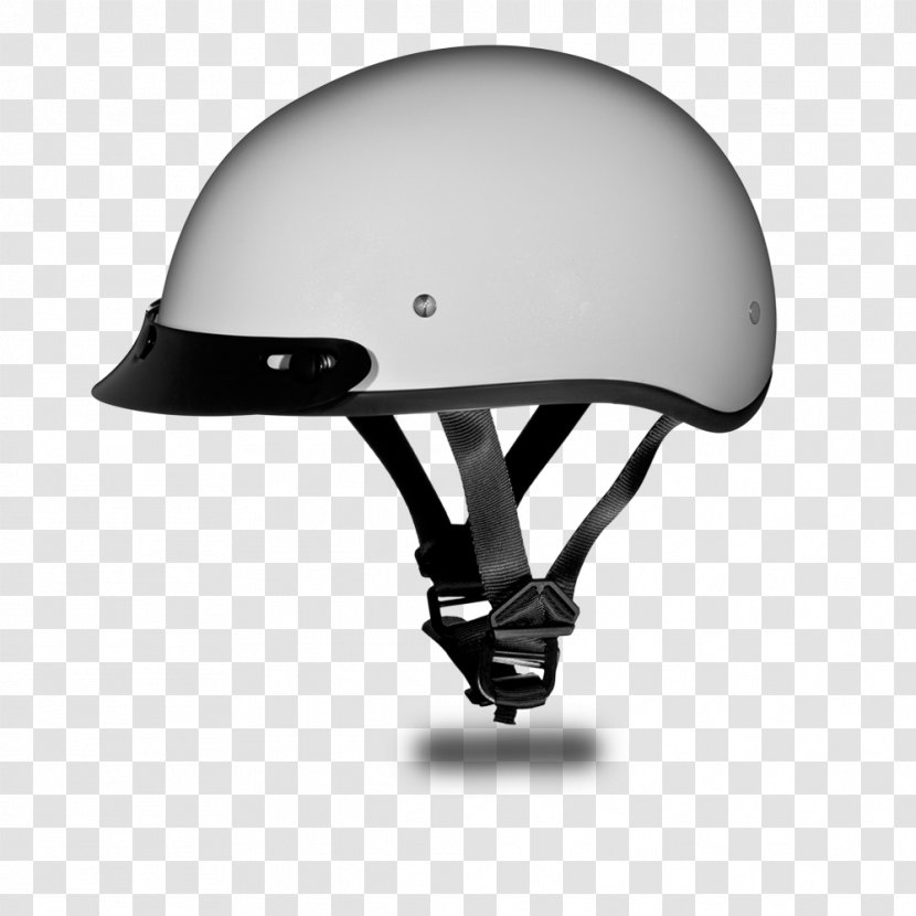 Bicycle Helmets Motorcycle Daytona D.O.T. Skull Cap- Pearl White - Cap Transparent PNG