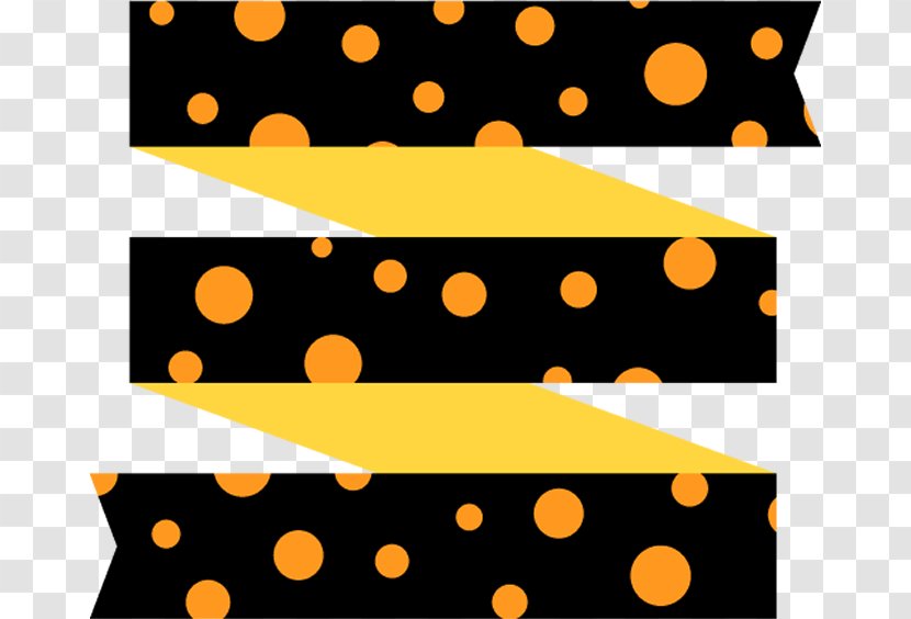 Polka Dot - Yellow - Rectangle Transparent PNG