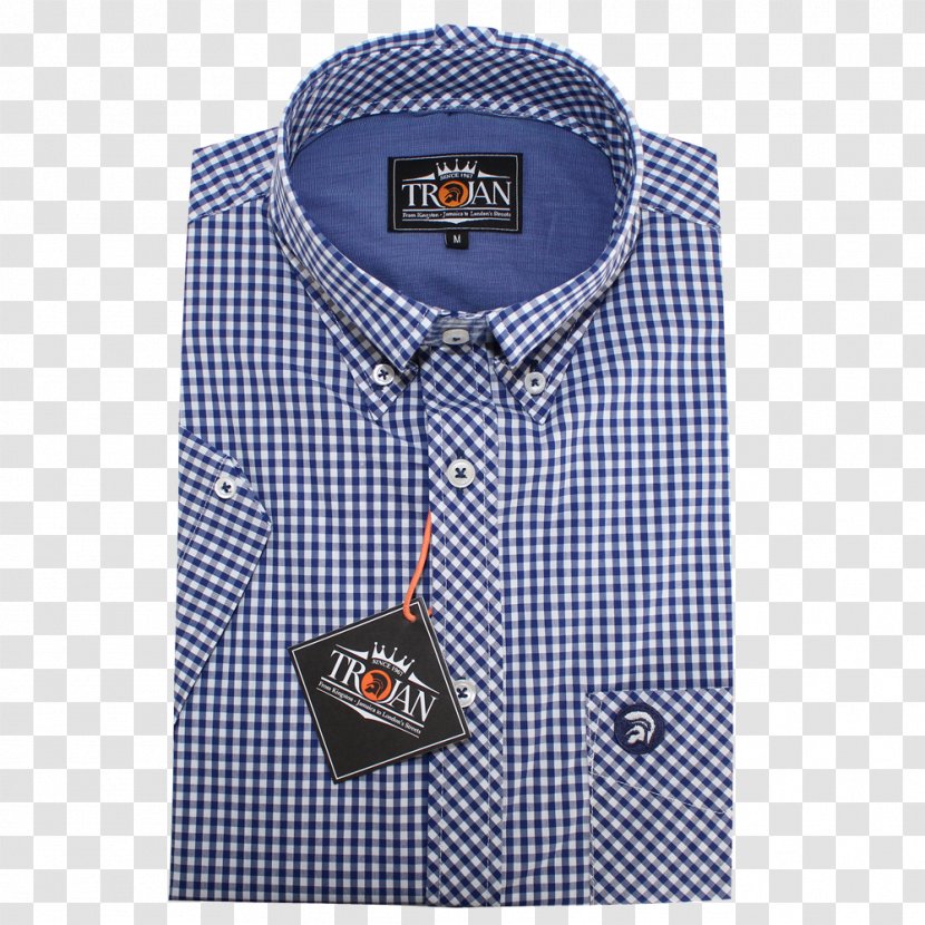 Dress Shirt Plaid Collar Button Transparent PNG