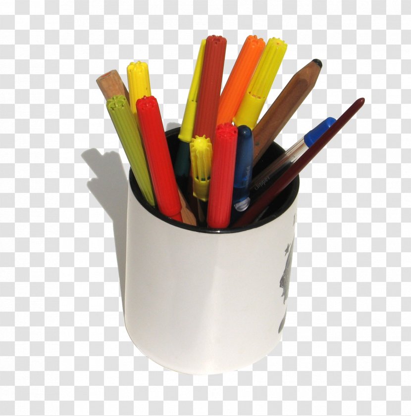 Stock Photography Brush Pot Pen - Pencil - Put A White Color Transparent PNG