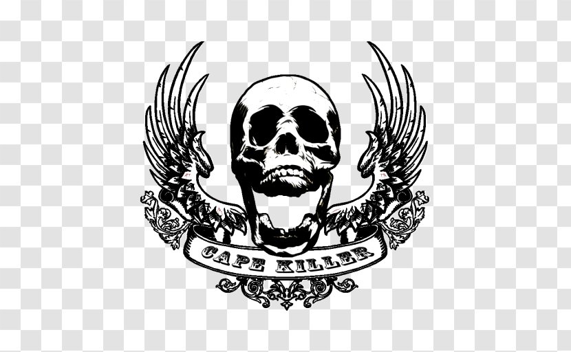 Logo Skull Emblem Sticker Corridos De Miedo Transparent PNG