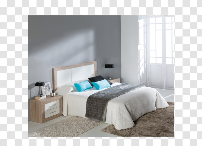 Table Furniture Bedroom White Headboard - Oak Transparent PNG