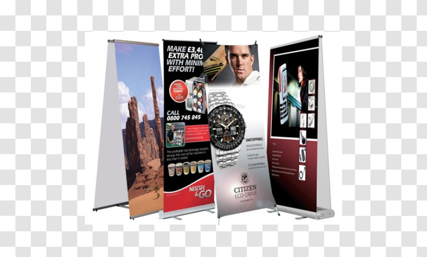 Web Banner Advertising Display Product - Multimedia - Roll Up Transparent PNG