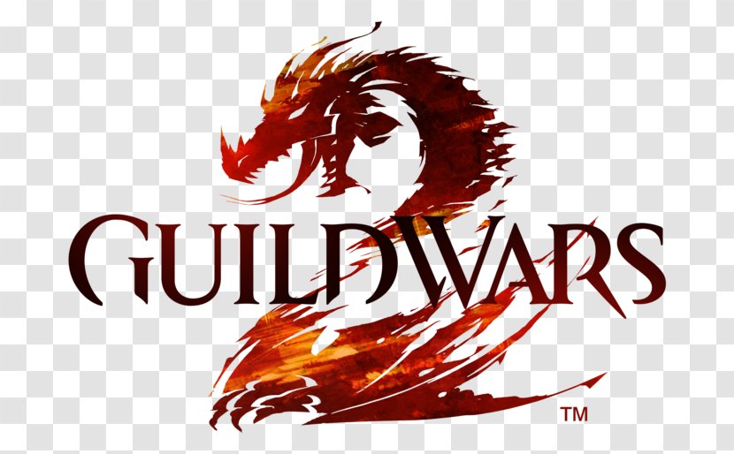 Guild Wars 2 Dragon Logo Desktop Wallpaper Video Games - Text Transparent PNG