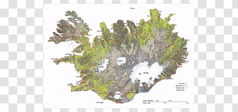 Iceland Map Transparent PNG