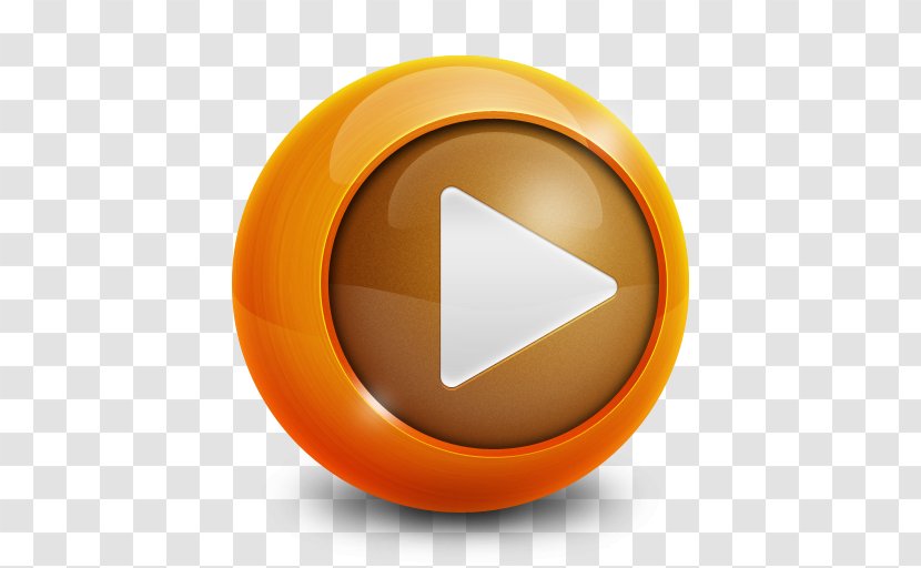 Orange Circle Font - Media Player - Adobe Transparent PNG