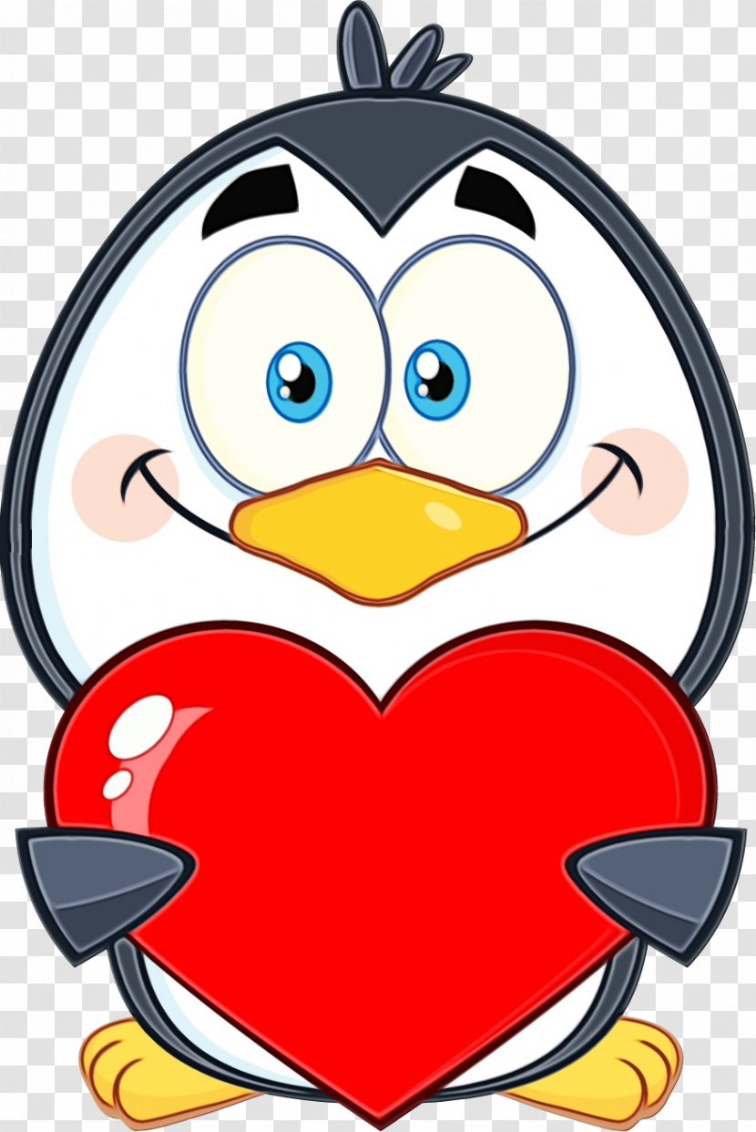 Heart Cartoon - Bird - Red Transparent PNG