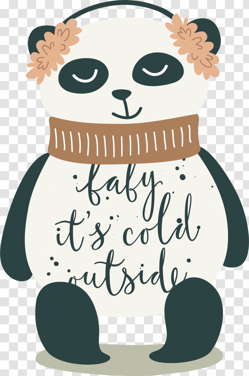 Giant Panda Vecteur Cuteness - Vector Cute Transparent PNG