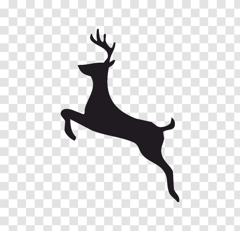 Reindeer Silhouette Clip Art Transparent PNG