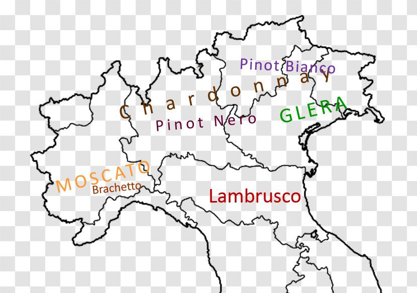 La Spezia Regions Of Italy World Map Udine - Wine Grape Transparent PNG