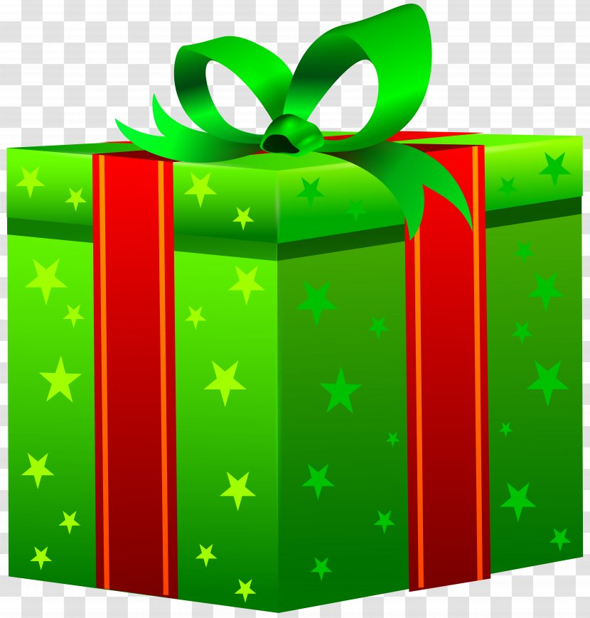 Gift Box Christmas Day Clip Art - Product Design - Green Image Transparent PNG